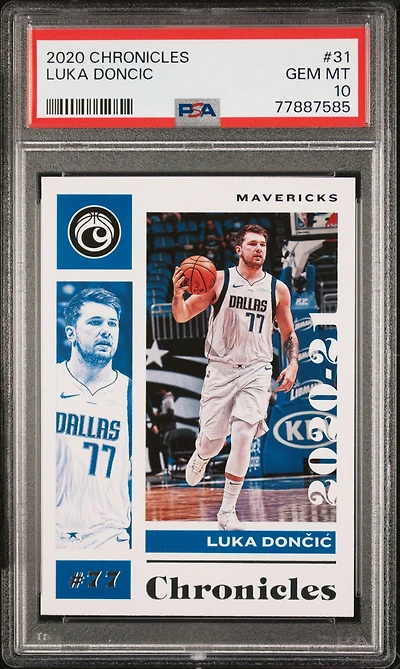2020 Panini Chronicles 31 Luka Doncic PSA 10