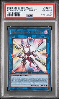 2023 Yu-gi-oh! Maze Of Memories En028 Firewall Dragon Darkfluid-neo Tempest Terahertz 1st Edition PSA 10