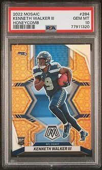 2022 Panini Mosaic 284 Kenneth Walker Iii Honeycomb PSA 10