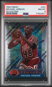 1994 Finest 331 Michael Jordan W/coating PSA 8