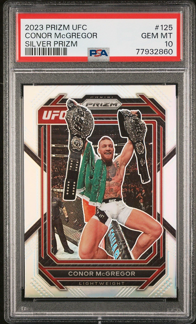 2023 Panini Prizm Ufc 125 Conor Mcgregor Silver Prizm PSA 10