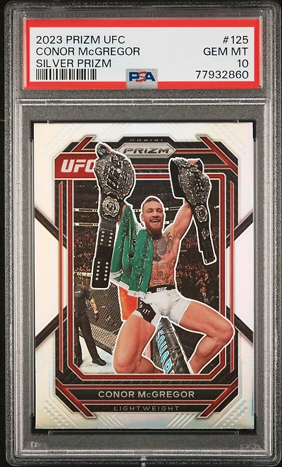 2023 Panini Prizm Ufc 125 Conor Mcgregor Silver Prizm PSA 10