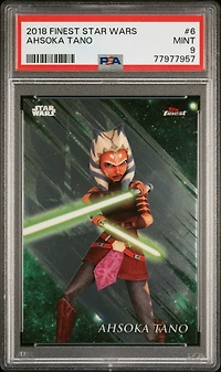 2018 Finest Star Wars 6 Ahsoka Tano PSA 9