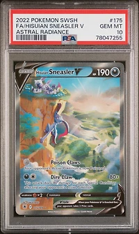 2022 Pokemon Sword & Shield Astral Radiance 175 Full Art/hisuian Sneasler V PSA 10