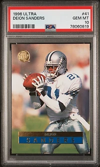 1996 Ultra 41 Deion Sanders PSA 10