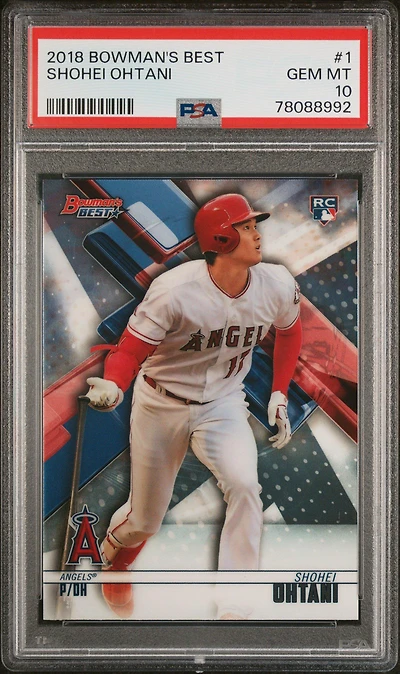 2018 Bowman's Best 1 Shohei Ohtani PSA 10