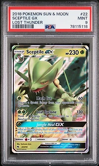 2018 Pokemon Sun & Moon Lost Thunder 22 Sceptile Gx PSA 9