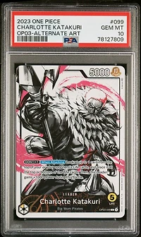2023 One Piece Op03-pillars Of Strength Charlotte Katakuri Alternate Art PSA 10