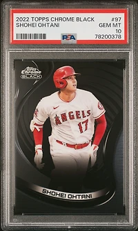 2022 Topps Chrome Black 97 Shohei Ohtani PSA 10