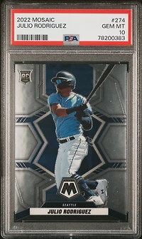 2022 Panini Mosaic 274 Julio Rodriguez PSA 10