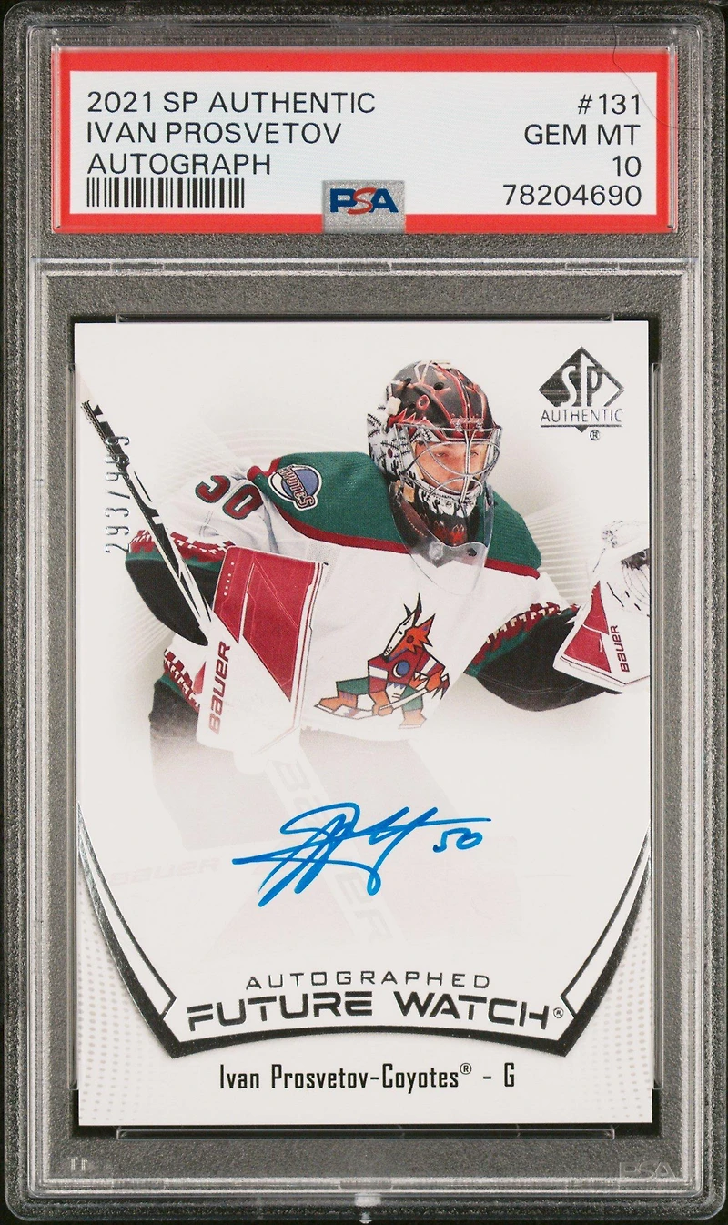 2021 Sp Authentic 131 Ivan Prosvetov Autograph PSA 10
