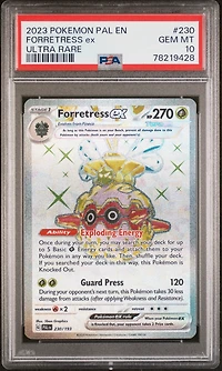 2023 Pokemon Pal En-paldea Evolved 230 Forretress Ex Ultra Rare PSA 10