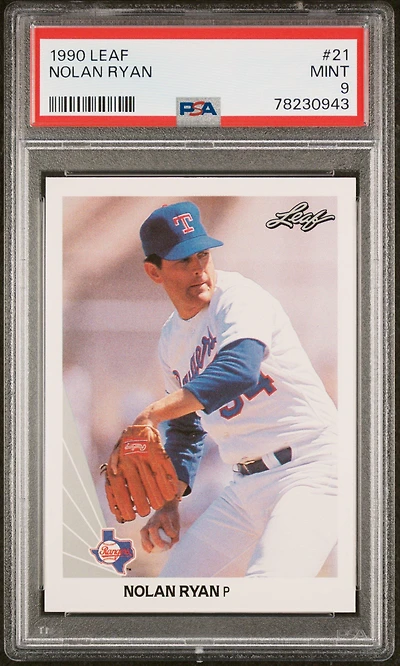 1990 Leaf 21 Nolan Ryan PSA 9