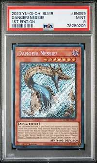 2023 Yu-gi-oh! Blmr-battles Of Legend: Monstrous Revenge En059 Danger! Nessie! 1st Edition PSA 9