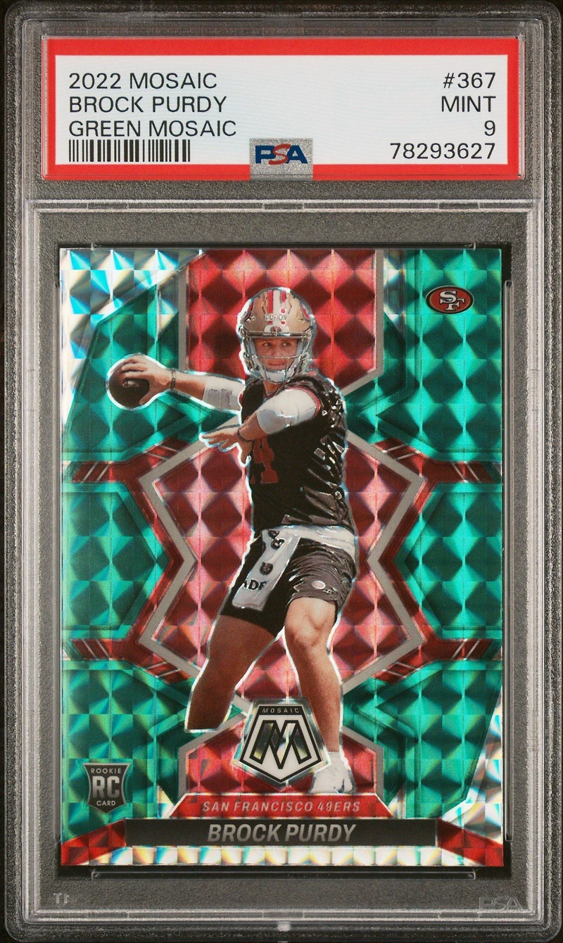 2022 Panini Mosaic 367 Brock Purdy Mosaic PSA