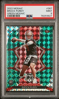 2022 Panini Mosaic 367 Brock Purdy Mosaic PSA