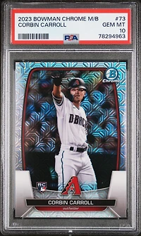 2023 Bowman Mega Box Chrome 73 Corbin Carroll PSA 10