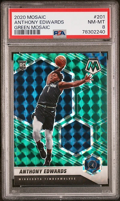 2020 Panini Mosaic 201 Anthony Edwards PSA