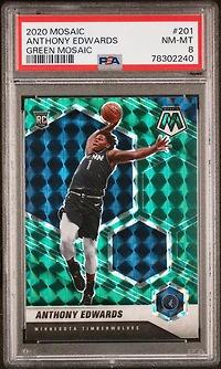 2020 Panini Mosaic 201 Anthony Edwards PSA