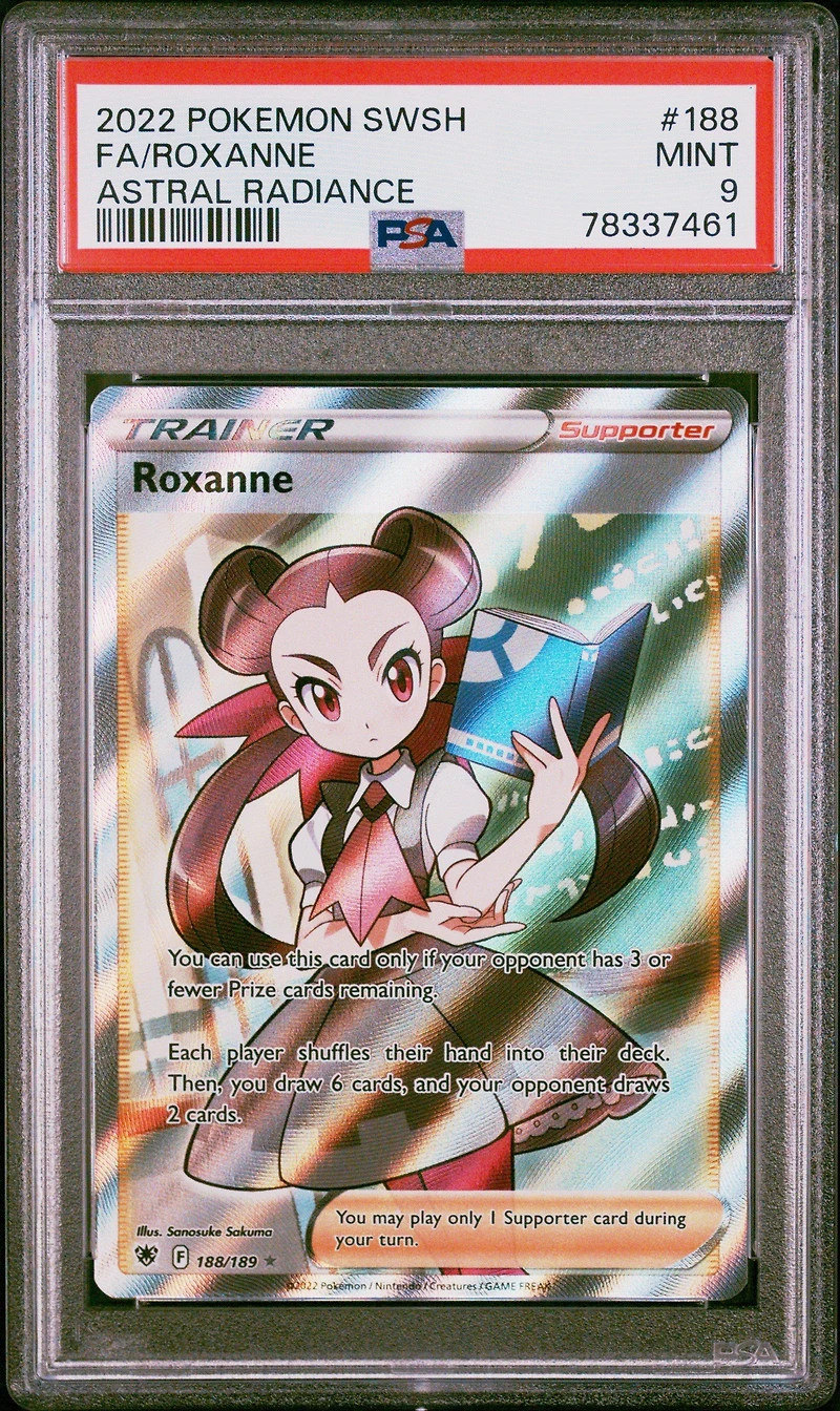 2022 Pokemon Sword & Shield Astral Radiance 188 Fa/roxanne PSA 9