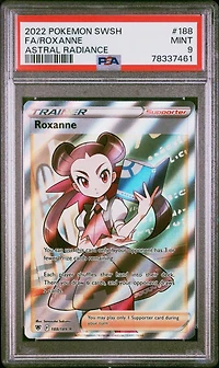 2022 Pokemon Sword & Shield Astral Radiance 188 Fa/roxanne PSA 9