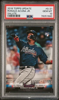 2018 Topps Update Salute S-21 Ronald Acuna Jr. PSA 10
