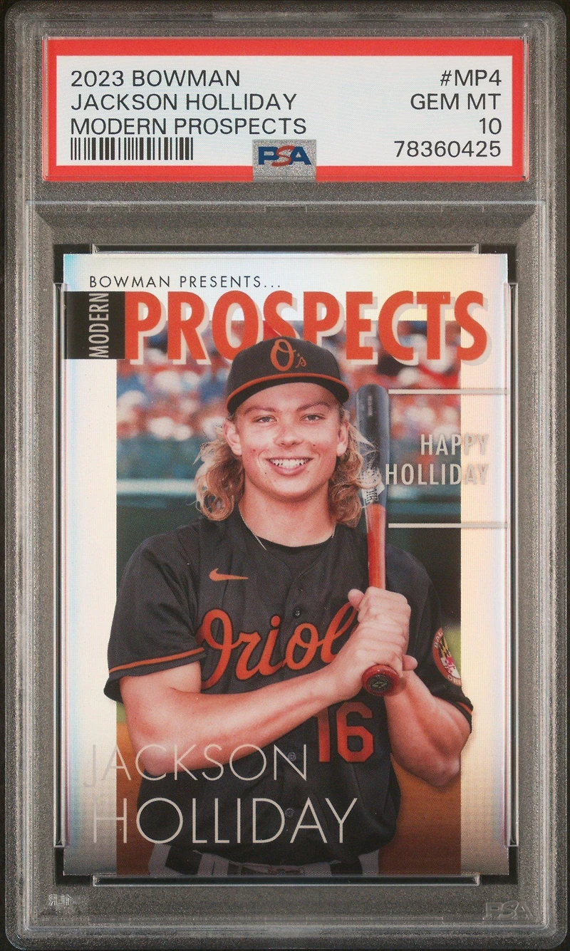 2023 Bowman Modern Prospects Mp4 Jackson Holliday PSA 10