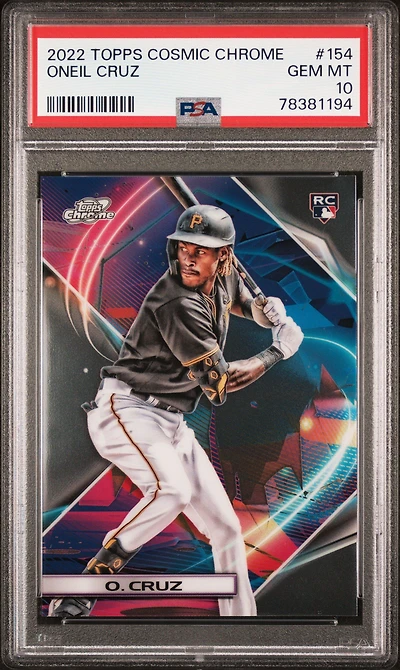 2022 Topps Cosmic Chrome 154 Oneil Cruz PSA 10