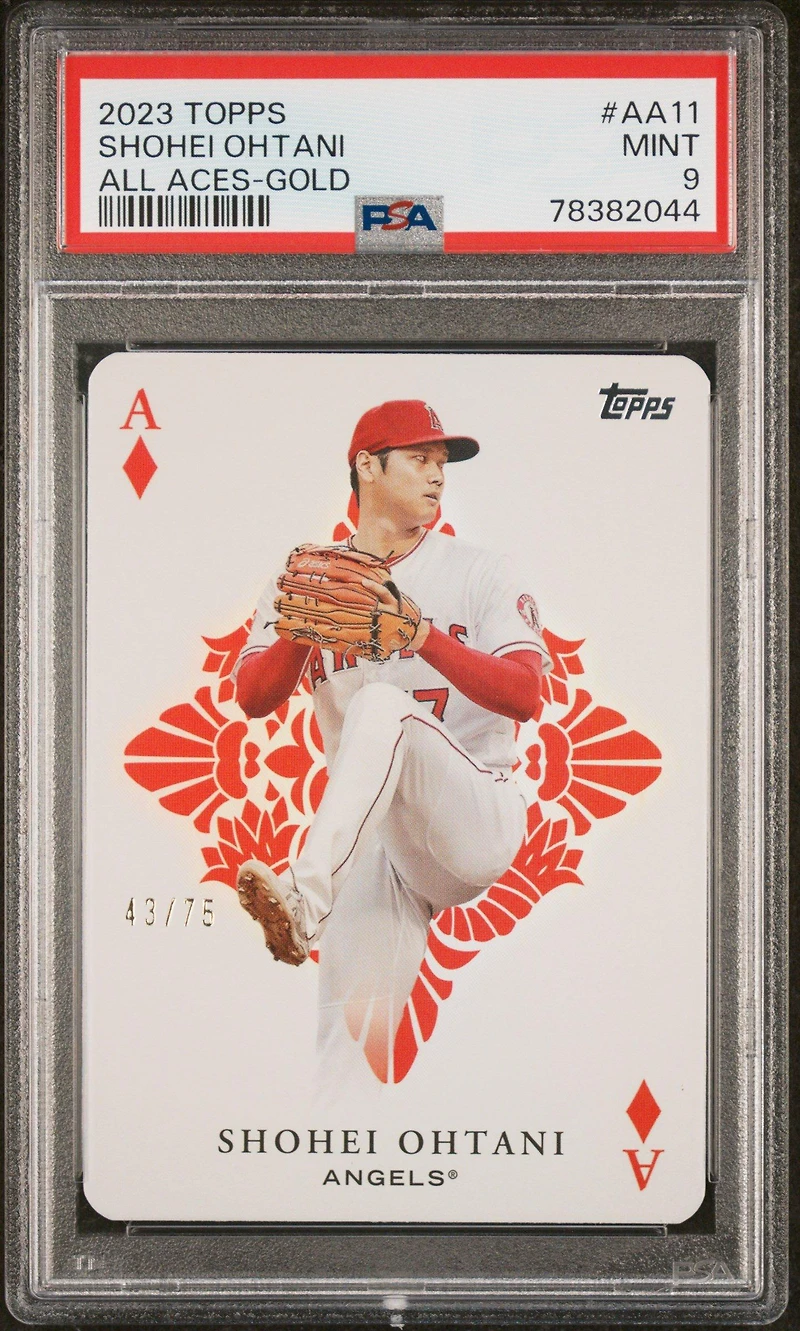 2023 Topps All Aces Aa11 Shohei Ohtani Gold PSA 9