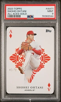 2023 Topps All Aces Aa11 Shohei Ohtani Gold PSA 9