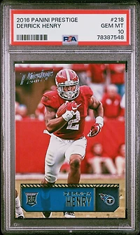 2016 Panini Prestige 218 Derrick Henry PSA 10