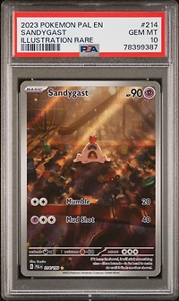 2023 Pokemon Pal En-paldea Evolved 214 Sandygast Illustration Rare PSA 10