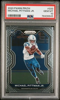 2020 Panini Prizm 333 Michael Pittman Jr. PSA 10