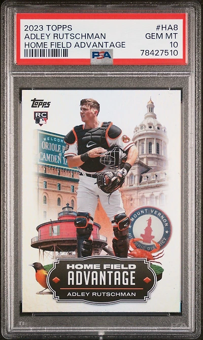 2023 Topps Home Field Advantage Ha8 Adley Rutschman PSA 10