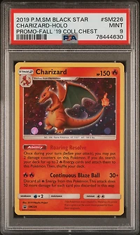 2019 Pokemon Sm Black Star Promo Sm226 Charizard-holo Fall 2019 Collector Chest PSA 9