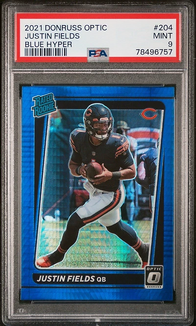 2021 Panini Donruss Optic 204 Justin Fields PSA