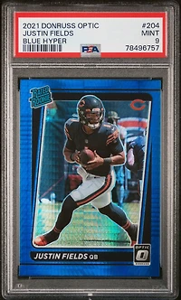 2021 Panini Donruss Optic 204 Justin Fields PSA