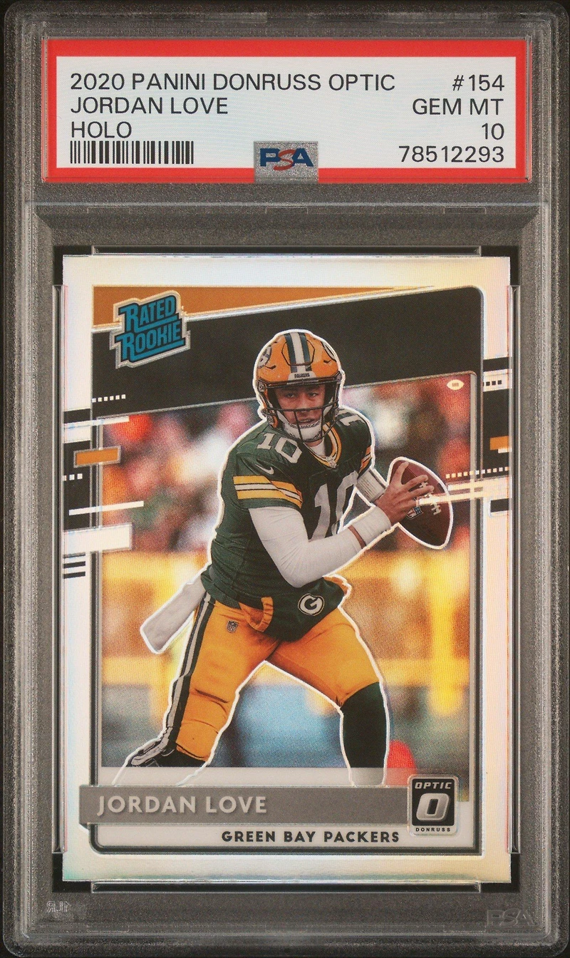 2020 Panini Donruss Optic 154 Jordan Love Holo PSA