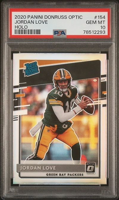 2020 Panini Donruss Optic 154 Jordan Love Holo PSA