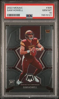 2022 Panini Mosaic 305 Sam Howell PSA 10