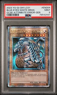 2023 Yu-gi-oh! Lc01-legendary Collection: 25th Anniversary Edition En004 Blue-eyes White Dragon Quarter Century Secret Rare-attribute Error-german PSA