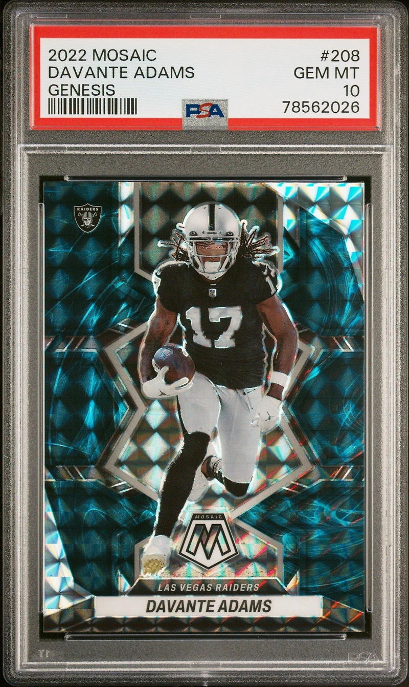 2022 Panini Mosaic 208 Davante Adams Genesis PSA 10