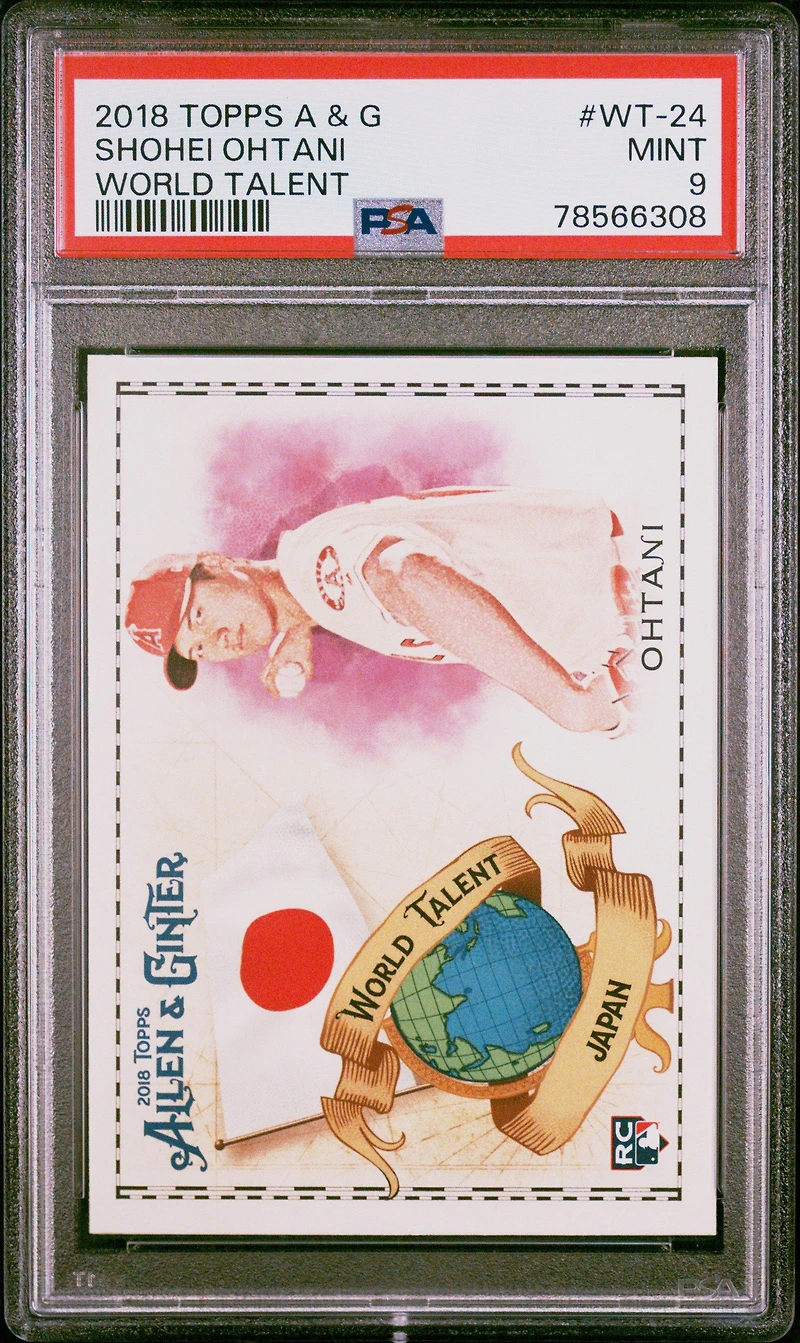 2018 Topps Allen & Ginter World Talent Wt-24 Shohei Ohtani PSA