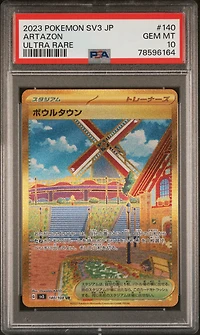 2023 Pokemon Japanese Sv3-ruler Of The Black Flame 140 Artazon Ultra Rare PSA 10