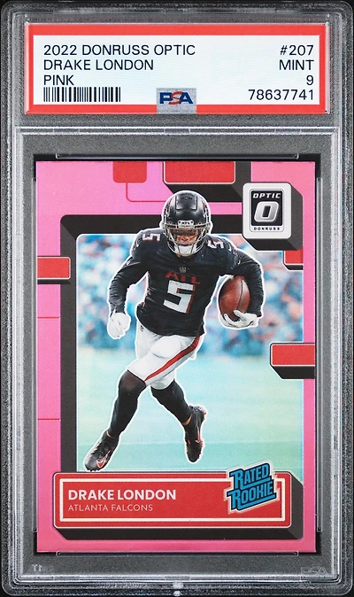 2022 Panini Donruss Optic 207 Drake London PSA