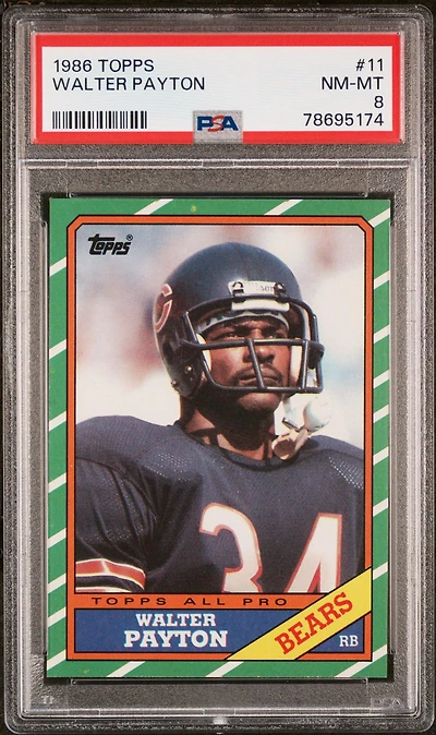 1986 Topps 11 Walter Payton PSA