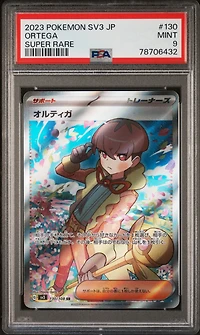2023 Pokemon Japanese Sv3-ruler Of The Black Flame 130 Ortega Super Rare PSA