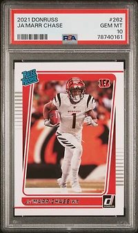 2021 Panini Donruss 262 Ja'marr Chase PSA 10
