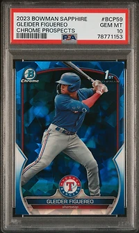 2023 Bowman Sapphire Edition Chrome Prospects Bcp59 Gleider Figuereo PSA 10