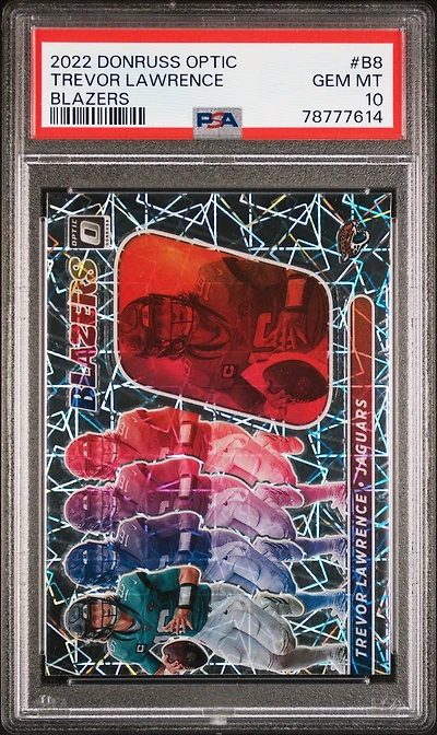 2022 Panini Donruss Optic Blazers B8 Trevor Lawrence PSA 10